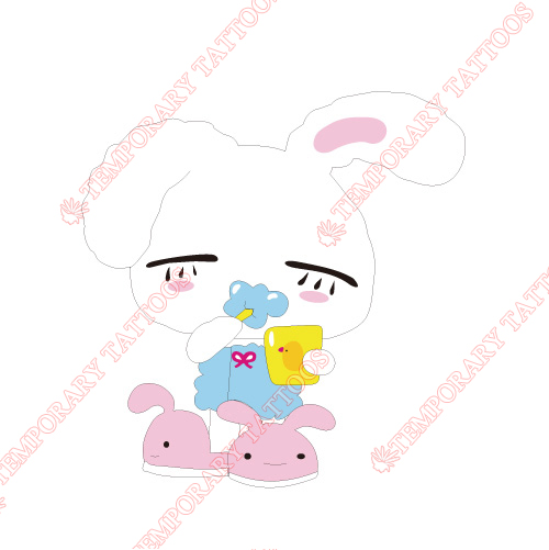 Rabbit Customize Temporary Tattoos Stickers NO.8961